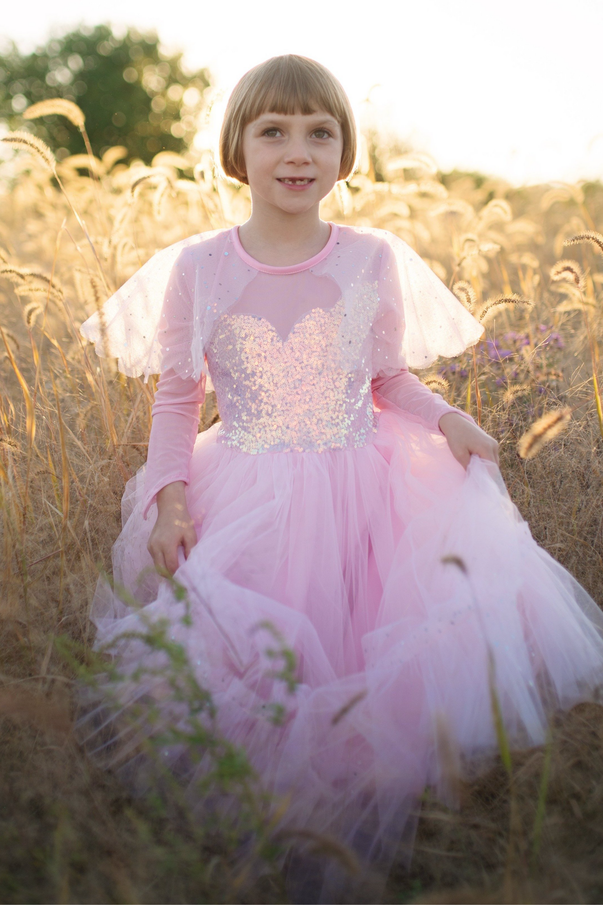 Elegant Luna Princess In Pink Dress, Size 5-6 – kitsandkaboodle Elegant Luna Princess In Pink Dress, Size 5-6 – kitsandkaboodle